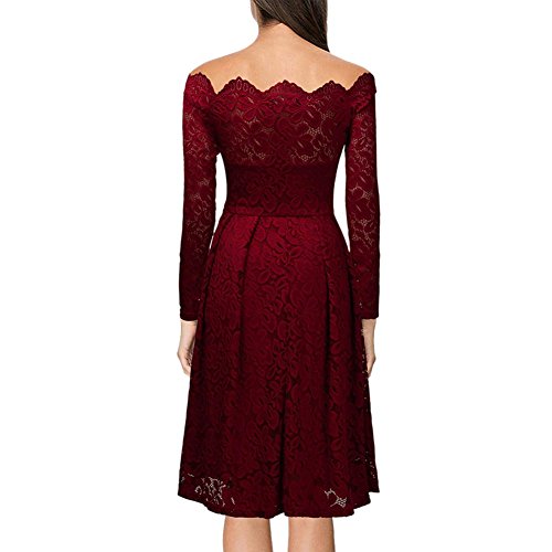 Patgoal Donne fuori dalla spalla pizzo floreale