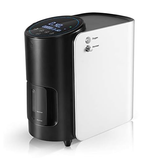 Concentrador De Oxígeno,TOPQSC 1-7 L/min Máquina De Oxígeno Portátil Ajustable,93% ± 3% contenido De Oxígeno De Alta Concentración,para Uso Doméstico Y De Viaje