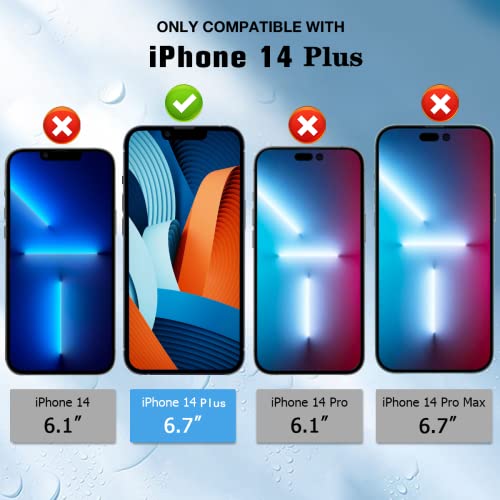 3+2 Pack Screen Protector Glass And Camera Lens Protector,For Iphone 14+Plus 6.7",Hd Tempered Glass And Camera Lens Protector 9H Hardness, Scratch Resistant, Easy Install,Bubble Free,Case Friendly #TOP2