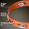 Meinl Percussion Traditional Wood Tambourine - 1-Row Tambourine - 10-inch Diameter - Siam Oak / Steel, Antique Brown / Natural (TA1AB) #2