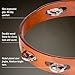 Traditional Wood Tambourine with Nickel Plated Steel Jingles, Single Row — NOT MADE IN CHINA — Great for All Musicians, 2-YEAR WARRANTY