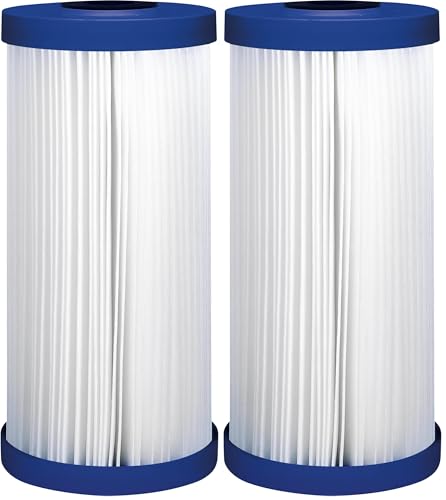 Image of GE FXHSC Whole House Water Filter | Replacement for Water Filtration System | NSF Certified: Reduces Sediment, Rust & Other Impurities from Water | Replace Every 3 Months for Best Results | 1 Filter