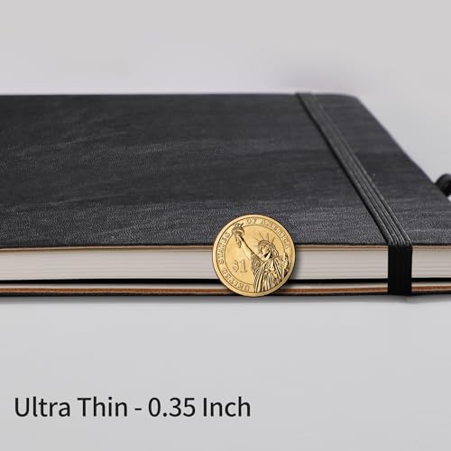 Cuaderno punteado antitranspaso RETTACY A4 marrón para evitar manchas de tinta 7