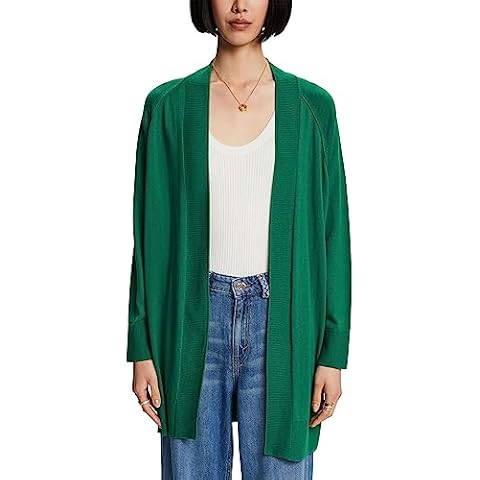 ESPRIT Dark Green Open Cardigan Sweater Cover