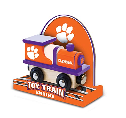 Image of MasterPieces NCAA Clemson Tigers, Real Wood Toy Train Engine, For Ages 3+