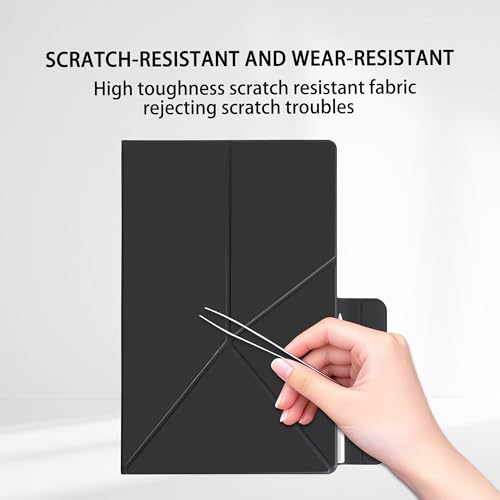 Image of Magnetic Case for Samsung Galaxy Tab S11 (11 inch) 2025 - Model SM-X730 /SM-X736 Tablet with S-Pen Holder, Auto Wake /Sleep Smart Tablet Cover, Black