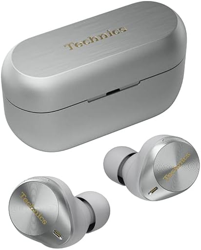テクニクス ワイヤレスイヤホン EAH-AZ80-S シルバー bluetooth ノイズキャンセリング 3台マルチポイント IPX4 LDAC対応 ハイレゾ音質再生 急速充電対応 アプリ対応