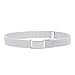 Buyless Fashion Kids Toddlers Baby Adjustable Elastic Stretch Belt with Silver Buckle - 5101-Gray