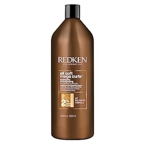 Redken All Soft Mega Curls Shampoo | For Curly & Coily Hair | Sulfate Free Shampoo | For Curly & Coily Hair | Nourishes & Softens Severely Dry Hair | With Aloe Vera