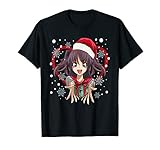 For lovers of all things sexy anime girl, xmas anime, anime girl, aesthetic, female, manga christmas, lady, woman, heart, valentines day, japanese theme, kawaii girl, big eyes, hands out