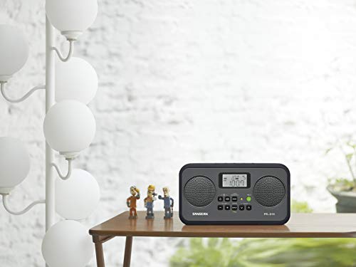 Sangean Pr-D19Bk Fm Stereo/Am Digital Tuning Portable Radio With Protective Bumper (Gray/Black) #TOP3
