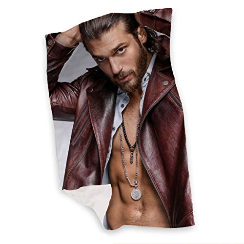 Nessuna marca Can Yaman Plaid coperta in pile 9