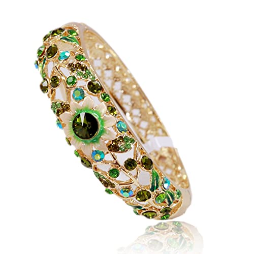 Bracelet vintage en émail et strass colorés pour sublimer vos tenues