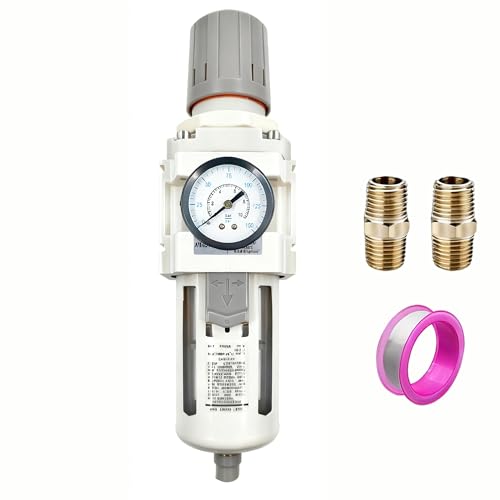 XingNEeng 3/4" NPT Compressed Air Filter Regulator Lubricator Combo