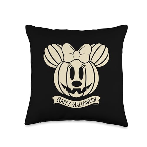 Coussin Minnie Mouse Halloween Disney carré multicolore pour lit et canapé