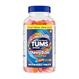 TUMS Chewy Bites Chewable Antacid Tablets for Ultra Strength Heartburn Relief, Great for a Summer BBQ- Mixed Fruit - 200 Count