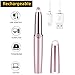 REAZEAL Rechargeable Eyebrow Hair Remover Painless-Precision Eyebrow Trimmer Eyebrow Razor Tool for Face Lips Nose Facial Hair Removal for Men Women