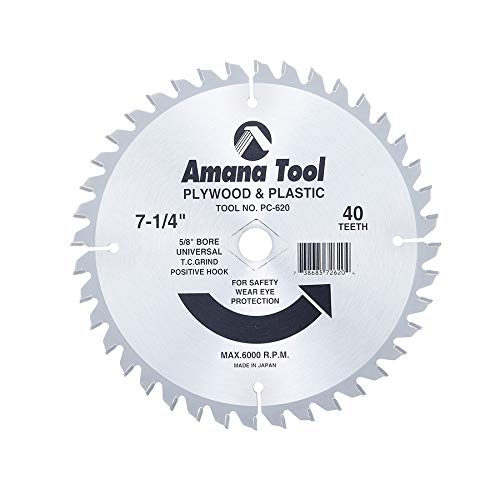 Amana Tool - PC-620 Carbide Tipped Plywood & Plastic 7-1/4