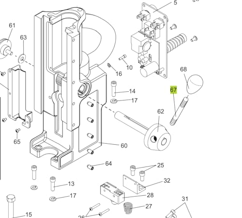 Magnetic Drill Replacement Handle 1/2-20 for Hougen Hmd904 image 4
