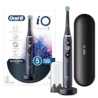 Oral-B iO 7 Series Electric Toothbrush with Travel Case, Rechargeable, Black