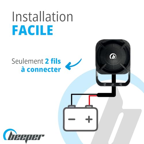 Alarma de coche antirrobo Beeper XR5 kit de seguridad universal de 12V con dos mandos 5
