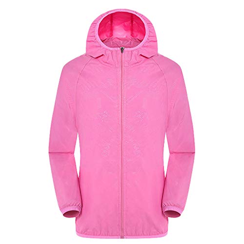 Giacca Antipioggia Donna Uomo Leggera Impermeabile con Cappuccio Vento Pieghevole Trekking Giacca con Tasche Comodi Morbida Abbigliamento per Ciclismo Viaggio e Sport Outdoor