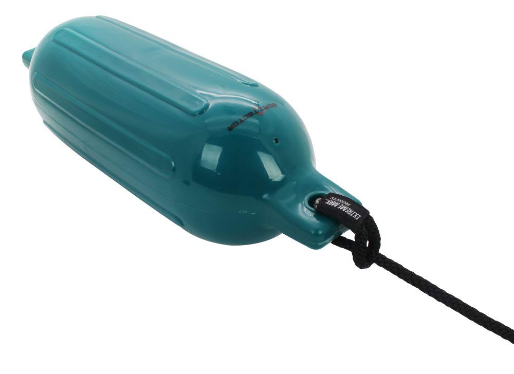 Extreme Max 3006.7638.1 BoatTector nadmuchiwany błotnik wartość 4-pak - 16,5 cm x 56 cm, turkusowy