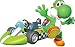 7 Inch Green Yoshi Super Mario Kart Wii Bros Brothers Removable Wall Decal Sticker Art Nintendo 64 SNES Home Kids Room Decor Decoration - 7 by 4 1/2 inches