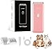 Cat Grooming Kits Professional Dog Clippers for Pet Hairs, Low Noise Dog Clipper Grooming Kits Rechargeable & Cordless Pet Hair Clippers Shavers for Puppy, Rabbits, Cats,Pink