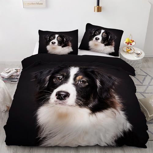 Housse couette en microfibre douce 240x260 chiens de berger kK3264