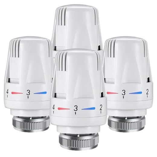 Litensh 2 cabezales termostáticos de radiador, TRV M30 x 1.5, cabezal de repuesto de válvula de radiador, válvula de radiador termostático, sistema de calefacción, cabezales de control de temperatura