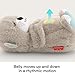 FISHER-PRICE BABY Toy Soothe 'n Snuggle Otter Portable Plush Sound Machine with Music Lights & Breathing Motion for Newborns 0+ Months