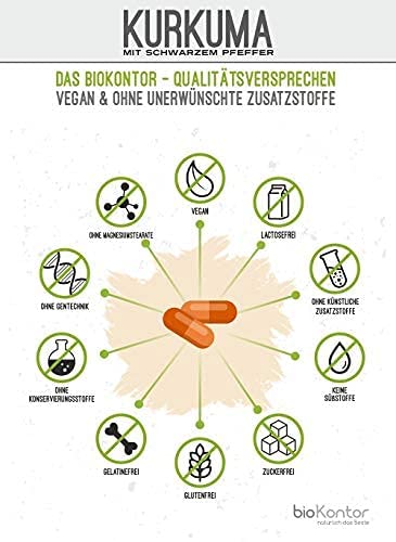 Bio-Kurkuma-Kapseln von Biokontor 450 Stück à 600 mg