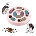 WELLXUNK Juguete de Puzzle para Perros, Alimentador Interactivo para Cachorros, Juego de Inteligencia para Perros, Alimentador Lento para Perros, Cachorros y Gatos, con Antideslizante (Rosa)