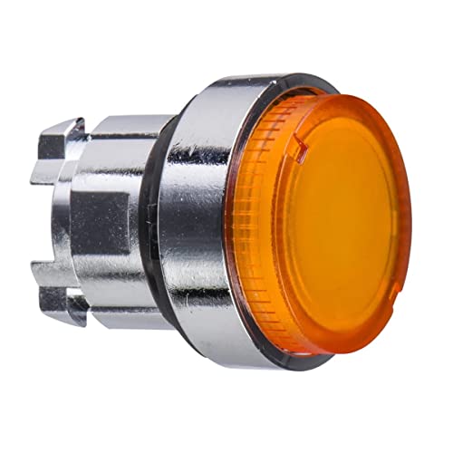 ZB4BW15 pulsador frontal color amarillo para botonera metalica 22 mm