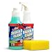 Professor Amos' Shock It Clean KIT Cucumber Melon 32 Bottles of All Purpose Concentrate Cleaner, Laundry Booster, Stain Remover, Carpet Cleaner, Kitchen & Bathroom Cleaner, Indoor and Outdoor