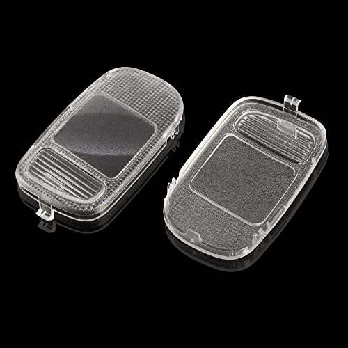 X Autohaux 1 Pair For Dodge For Ram 2002-2010 Car Interior Roof Dome Light Cover Overhead Console Reading Lamp Lens Shell Case #TOP5