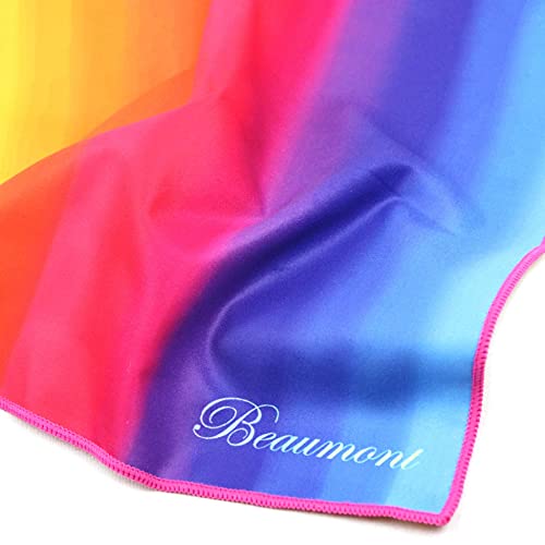 Beaumont Hazy Rainbow Musical Polishing & Cleaning Patterned Instruments Trumpet Clarinet Sax Flute Recycled Microfibre Cleaning Cloth Brass Silver 40 x 30 cm (BFC4030-HR) - Thumbnail 3