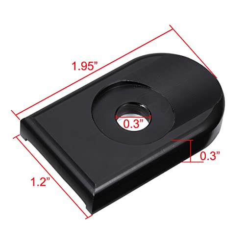 Amazicha Black Aluminium Seat Bolt Tab Screw Mount Knob Cover For Harley Davidson 1996-2023 #TOP2
