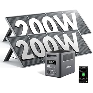 AFERIY 1800 W Portable Power Station, 1024 Wh LiFePO4 & 1 Hour Quick Charge Solar Generator, < 10 ms UPS 9 Outputs, with App, BMS, Pure Sine Wave 230 V, for Outdoors Camping/RV/Garden/Emerge