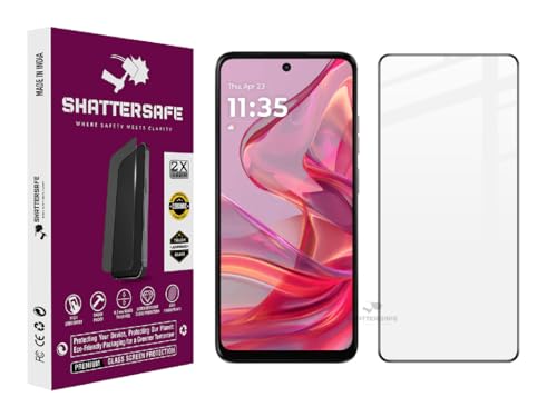 Image of Oleophobic Tempered Glass Screen Protector Compatible For Motorola G45 5G [Pack of 1]. Edge To Edge Full Screen Protection With Easy Installation Kit & Case Friendly Fit.