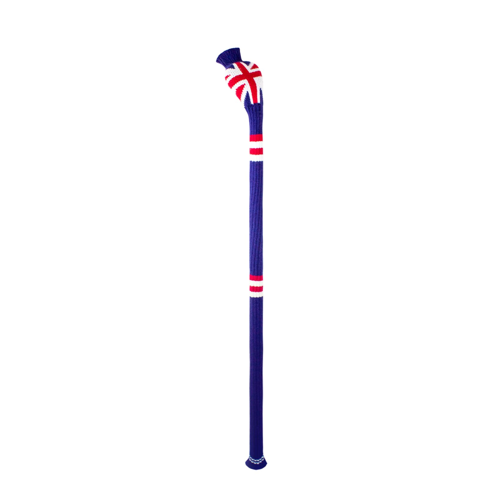 Scott Edward Knitted Golf Club Cover Long Full Coverage Golf Club Cover Fits Well Golf Club Protector for Male/Female on UK Flag Style（Hybrid/UT Wood)
