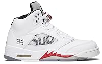 ナイキ(NIKE) Air Jordan V 5 Retro x Supreme WHITE 824371-101 (28.5cm) [並行輸入品]