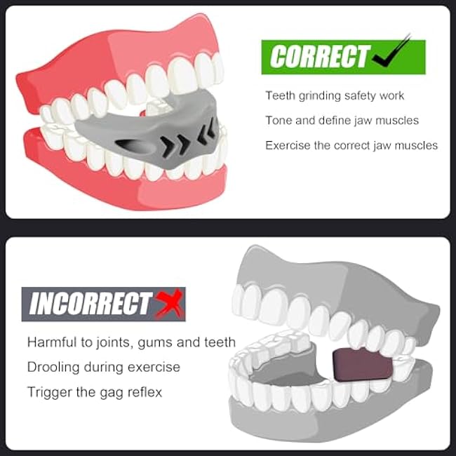 3pcs Silicone Jaw Exerciser, Jaw Trainer Chin Exerciser for Men & Women with 3 Resistance Levels Jaw Trainer Facial Exerciser for Beginner Intermediate Advanced Users (3 Colors)