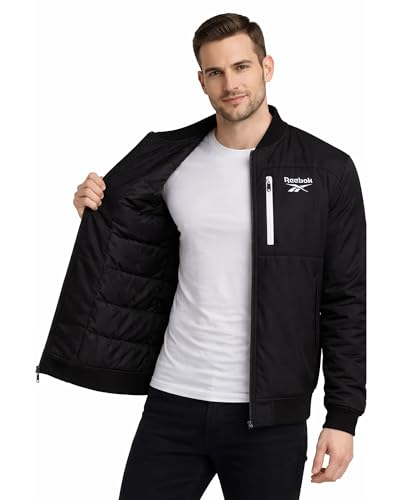 Reebok Mens Insulated Bomber Jacket for Golf, Gym & Hiking - image 3