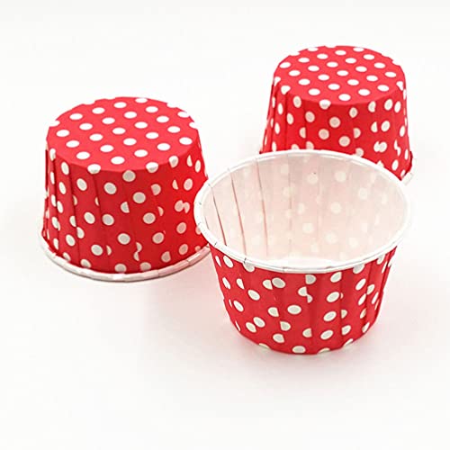 ifundom Copo de Papel de Bolo de Copo 50/100 Pcs Aleatório Colorido Premium Eternoproof Papel de Cup