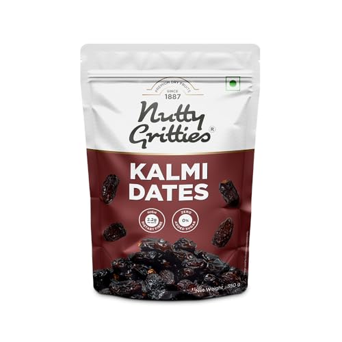 Nutty Gritties Premium Kalmi Dates- 350g | Juicy & Delicious Khaj...