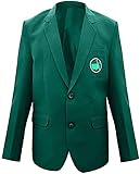 Master Golf Sport Tournament Green Blazer Coat Cotton Jacket,Sport Green Blazer Coat Jacket (Green Cotton Golf Sport Coat, Golf Coat, X-LARGE)