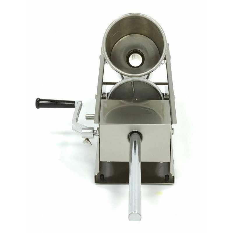 Générique Poussoir à Saucisses Manuel Horizontal 5L INOX - 2 Vitesses - 4 Tubes 16/22/32/38 mm - Stable et Précis