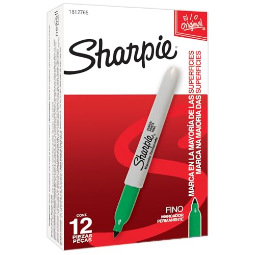Image of Sharpie Permanent Markers, Fine Point, Blue, 288 Count, Pack of 24